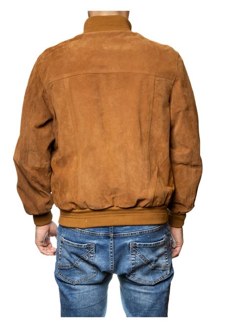 caramel suede jacket PK BY PASKAL | 003CAM-WHISKY